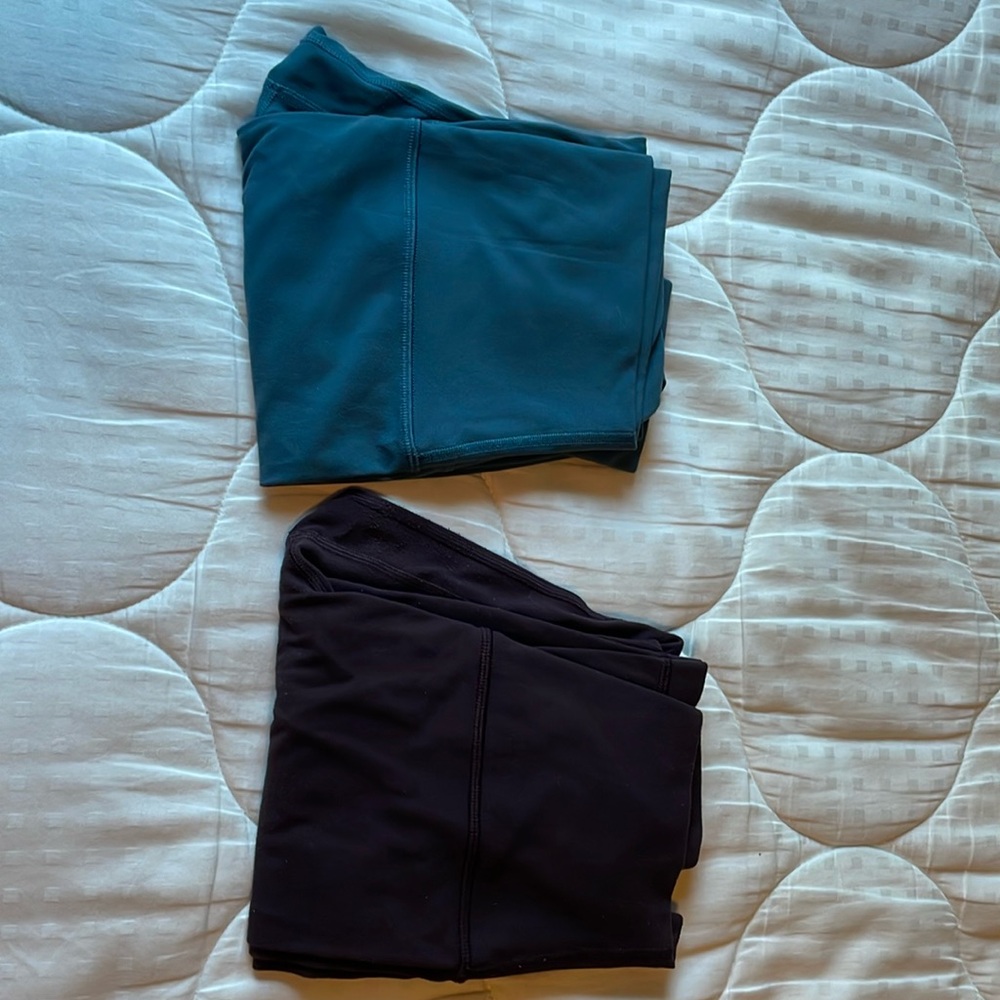 GUC Petrol Blue (?) 25” Align & Fair UC Plum Shadow (?) 25” Align both size 6